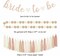 Champagne-Gold Beige Fall Bridal-Shower Party-Decorations - 36pcs Bride To Be Banner,Bachelorette Paper Lanterns,Wedding Streamers Garland,Boho Peach Tissue Pom Poms Flower Fan Decor Supplies